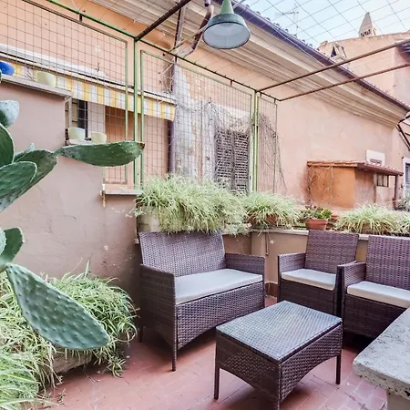 公寓 Rustic Apt In Trastevere